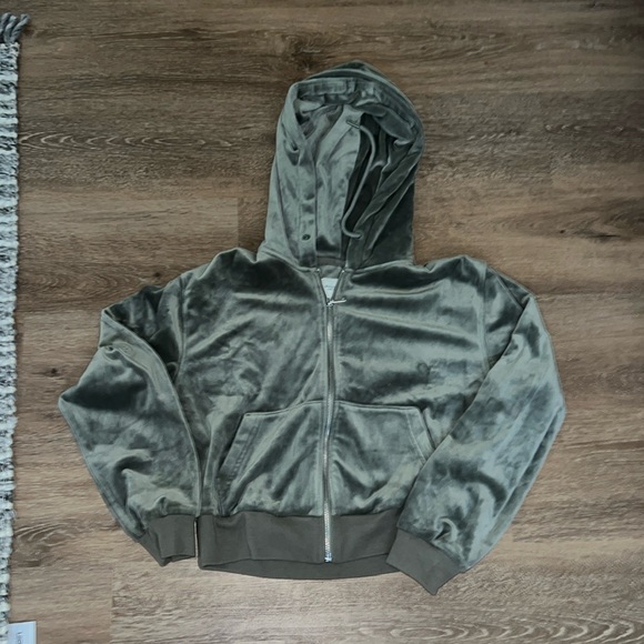 Abercrombie velour zip up - Picture 1 of 3